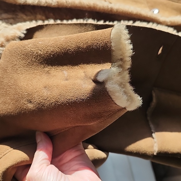 The Territory Ahead Pro Cleaned & Good Cond Tan Suede Sherpa Jacket, PM, $95 - Picture 14 of 16